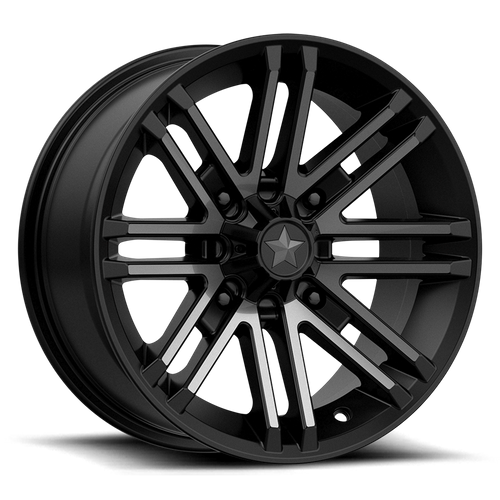 Set of 4: MSA Offroad Wheels M40 Rogue Wheel, 16x7.0 +10 Offset 4x156, Satin Black Titanium Tint - M40-06756