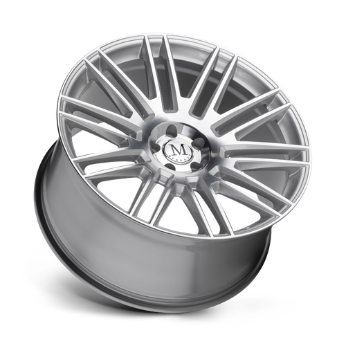 Set of 4: Mandrus Estate Wheel, 21x9.5 +20 Offset 5x112, Silver W/ Mirror Face - 2195EST205112S66
