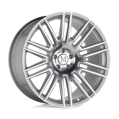 Set of 4: Mandrus Estate Wheel, 21x9.5 +20 Offset 5x112, Silver W/ Mirror Face - 2195EST205112S66