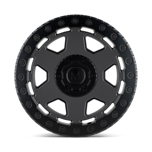 Set of 4: Mandrus Forscher Wheel, 20x9.0 +10 Offset 5x130, Matte Gunmetal W/ Black Lip Edge - 2090FSR105130G84
