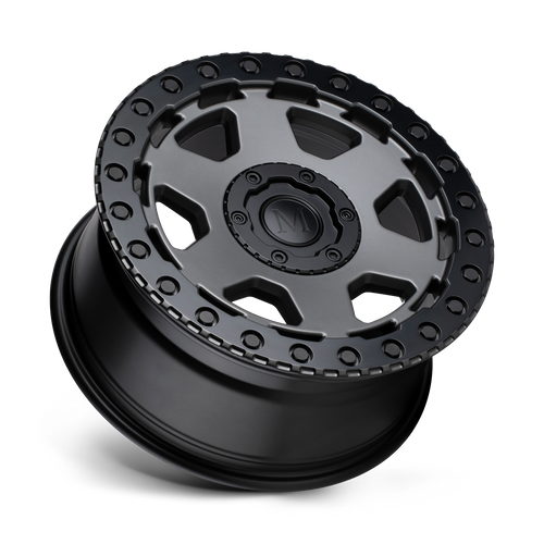 Set of 4: Mandrus Forscher Wheel, 20x9.0 +10 Offset 5x112, Matte Gunmetal W/ Black Lip Edge - 2090FSR105112G66