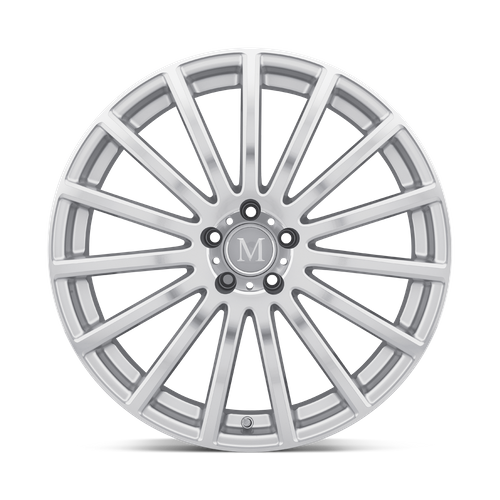 Set of 4: Mandrus Rotec Wheel, 17x9.0 +50 Offset 5x112, Silver W/ Mirror Cut Face - 1790MAC505112S66