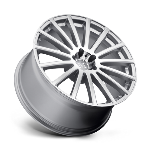 Set of 4: Mandrus Rotec Wheel, 17x9.0 +50 Offset 5x112, Silver W/ Mirror Cut Face - 1790MAC505112S66