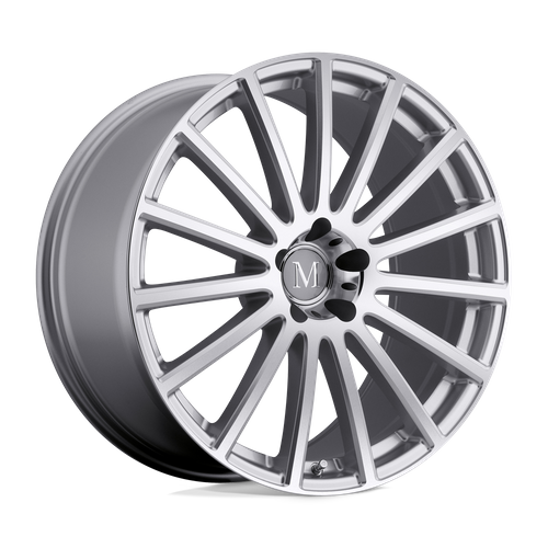 Set of 4: Mandrus Rotec Wheel, 22x10.0 +41 Offset 5x112, Silver W/ Mirror Cut Face - 2210MAC415112S66