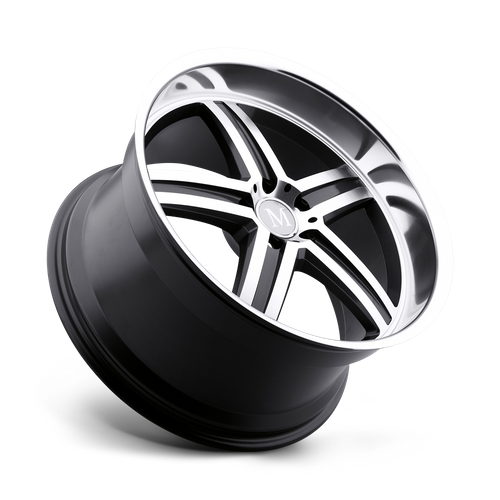 Set of 4: Mandrus Mannheim Wheel, 22x10.5 +42 Offset 5x112, Gunmetal W/ Mirror Cut Face & Lip - 2205MAH425112B66