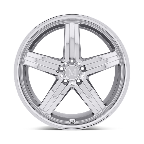 Set of 4: Mandrus Mannheim Wheel, 22x10.5 +42 Offset 5x112, Chrome - 2205MAH425112C66