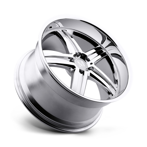 Set of 4: Mandrus Mannheim Wheel, 18x9.5 +53 Offset 5x112, Chrome - 1895MAH535112C66