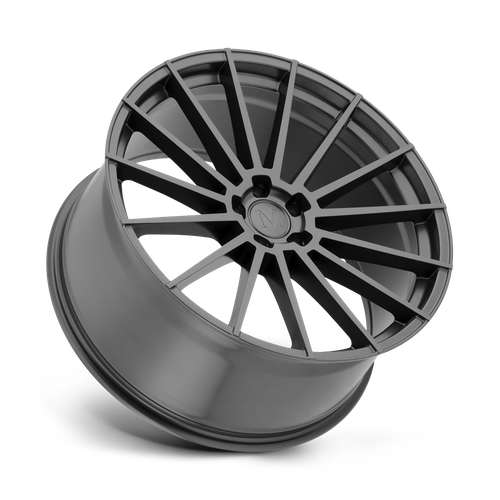 Set of 4: Mandrus Stirling Wheel, 19x9.5 +35 Offset 5x112, Gloss Gunmetal - 1995MAN355112G66