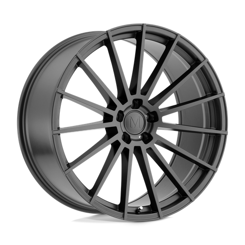 Set of 4: Mandrus Stirling Wheel, 19x9.5 +35 Offset 5x112, Gloss Gunmetal - 1995MAN355112G66