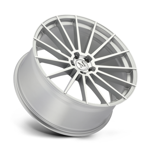 Set of 4: Mandrus Stirling Wheel, 20x9.0 +20 Offset 5x112, Silver W/ Mirror Cut Face - 2090MAN205112S66