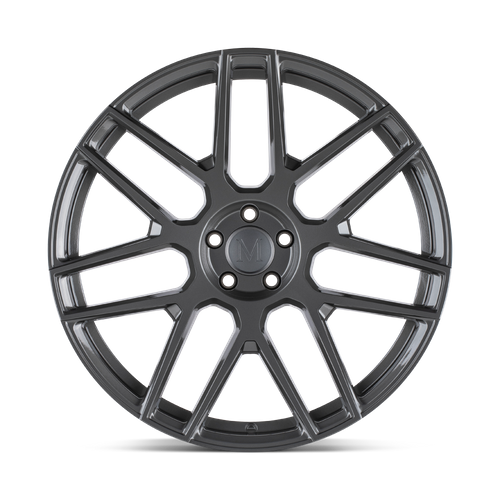 Set of 4: Mandrus Miglia Wheel, 22x10.0 +20 Offset 5x112, Gloss Gunmetal Rf - 2210MGL205112G66
