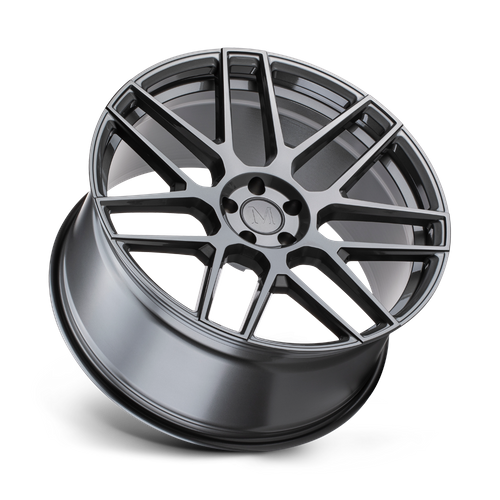 Set of 4: Mandrus Miglia Wheel, 22x10.0 +20 Offset 5x112, Gloss Gunmetal Rf - 2210MGL205112G66
