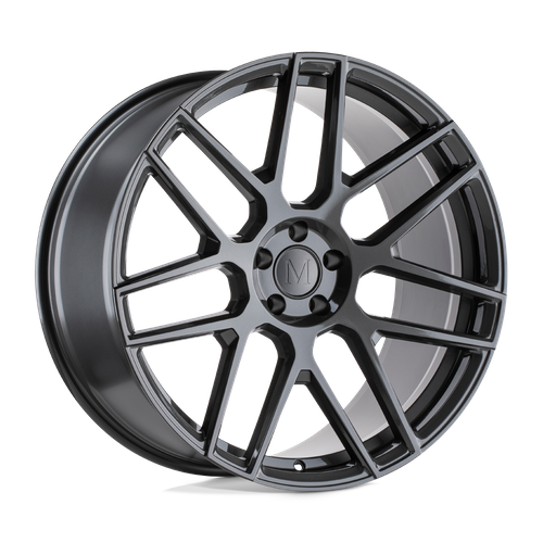Set of 4: Mandrus Miglia Wheel, 22x10.0 +20 Offset 5x112, Gloss Gunmetal Rf - 2210MGL205112G66
