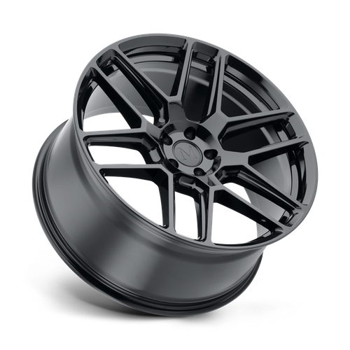 Set of 4: Mandrus Otto Wheel, 22x10.0 +41 Offset 5x112, Gloss Black - 2210MOT415112B66