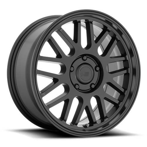 Set of 4: Motegi Mr144 M9 Wheel, 16x7.0 +40 Offset 5x114.3, Satin Black - MR14467012740