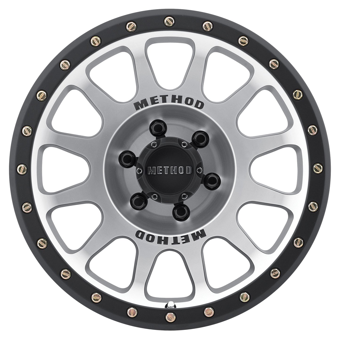 Set of 4: Method MR305 NV 17x8.5 0mm Offset 5x5 94mm CB Machined/Black - MR30578550300