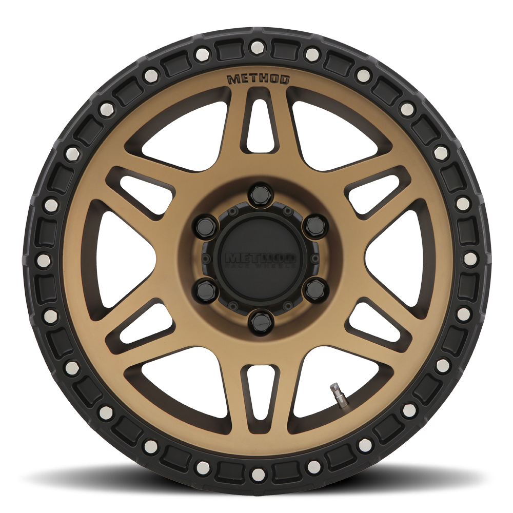 Set of 4: Method MR312 17x8.5 0mm Offset 5x150 110.5mm CB Method Bronze/Black - MR31278558900