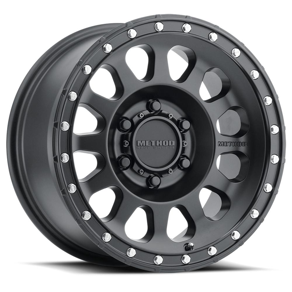 Set of 4: Method MR315 17x9 -12mm Offset 5x5 71.5mm CB Matte Black - MR31579050512N
