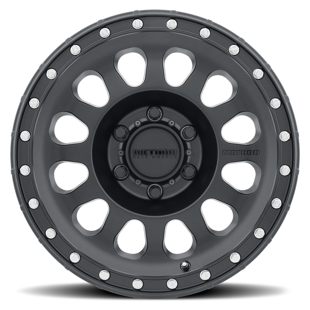 Set of 4: Method MR315 18x9 +18mm Offset 6x5.5 106.25mm CB Matte Black - MR31589060518