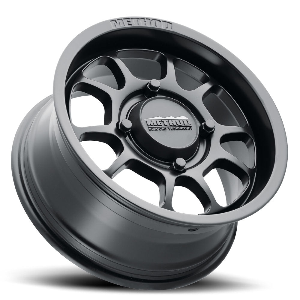 Set of 4: Method MR409 15x10 5+5/0mm Offset 4x156 132mm CB Matte Black - MR40951046555