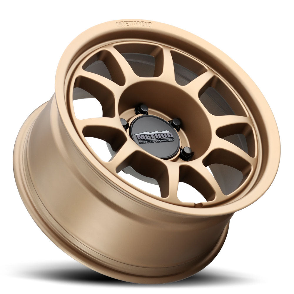 Set of 4: Method MR702 17x8.5 0mm Offset 6x5.5 106.25mm CB Method Bronze - MR70278560900