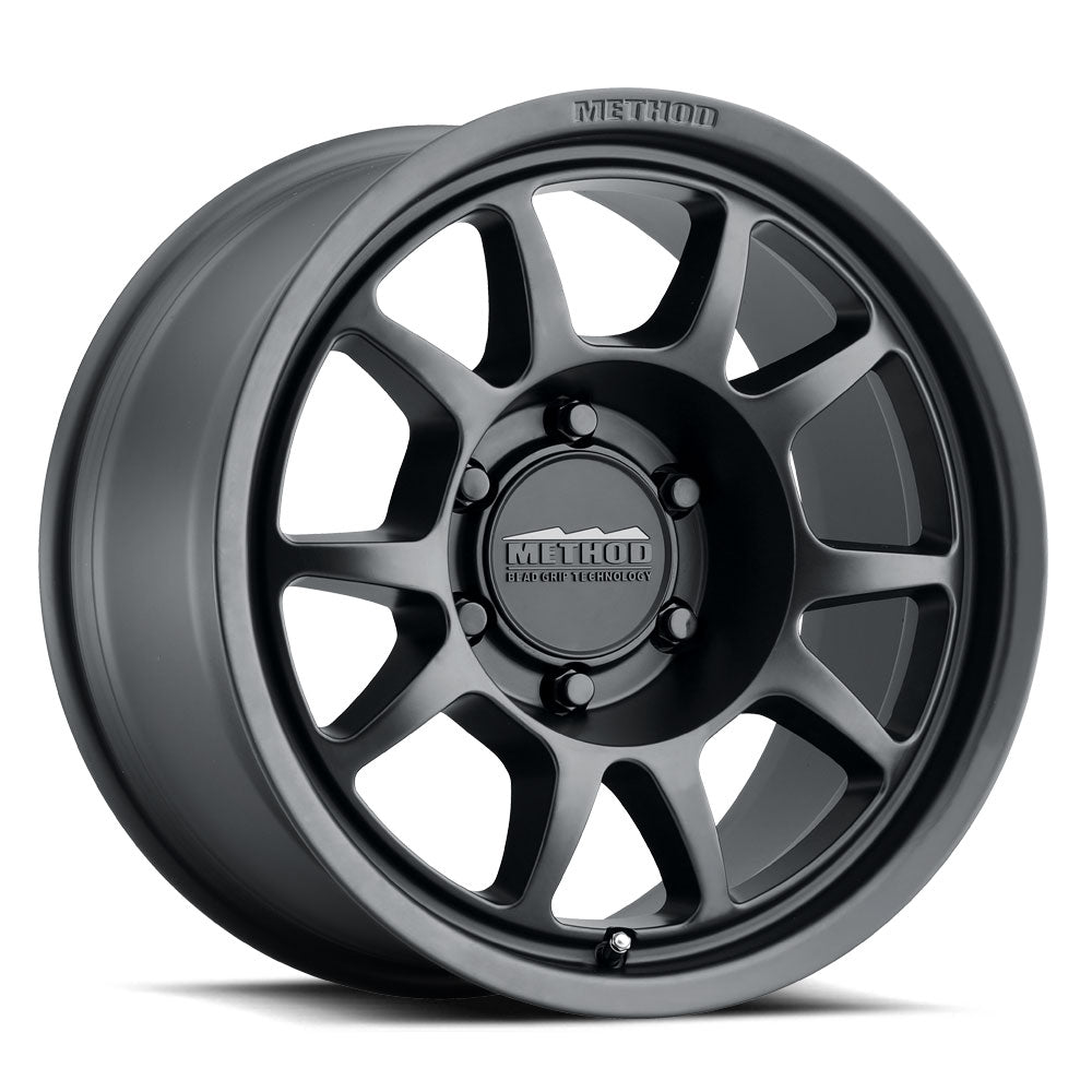 Set of 4: Method MR702 17x8.5 0mm Offset 5x150 110.5mm CB Matte Black - MR70278558500