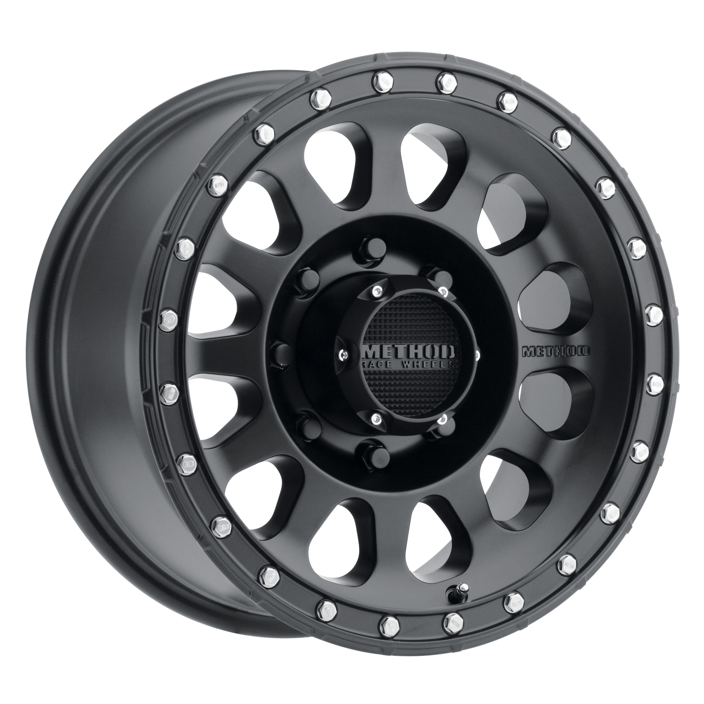Set of 4: Method MR315 18x9 +18mm Offset 6x5.5 106.25mm CB Matte Black - MR31589060518