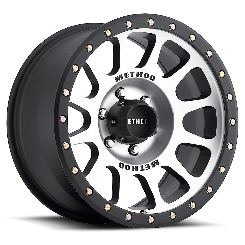 Set of 4: Method MR305 NV 17x8.5 0mm Offset 5x5 94mm CB Machined/Black - MR30578550300