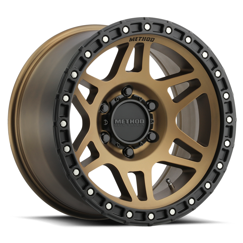 Set of 4: Method MR312 17x8.5 0mm Offset 5x150 110.5mm CB Method Bronze/Black - MR31278558900