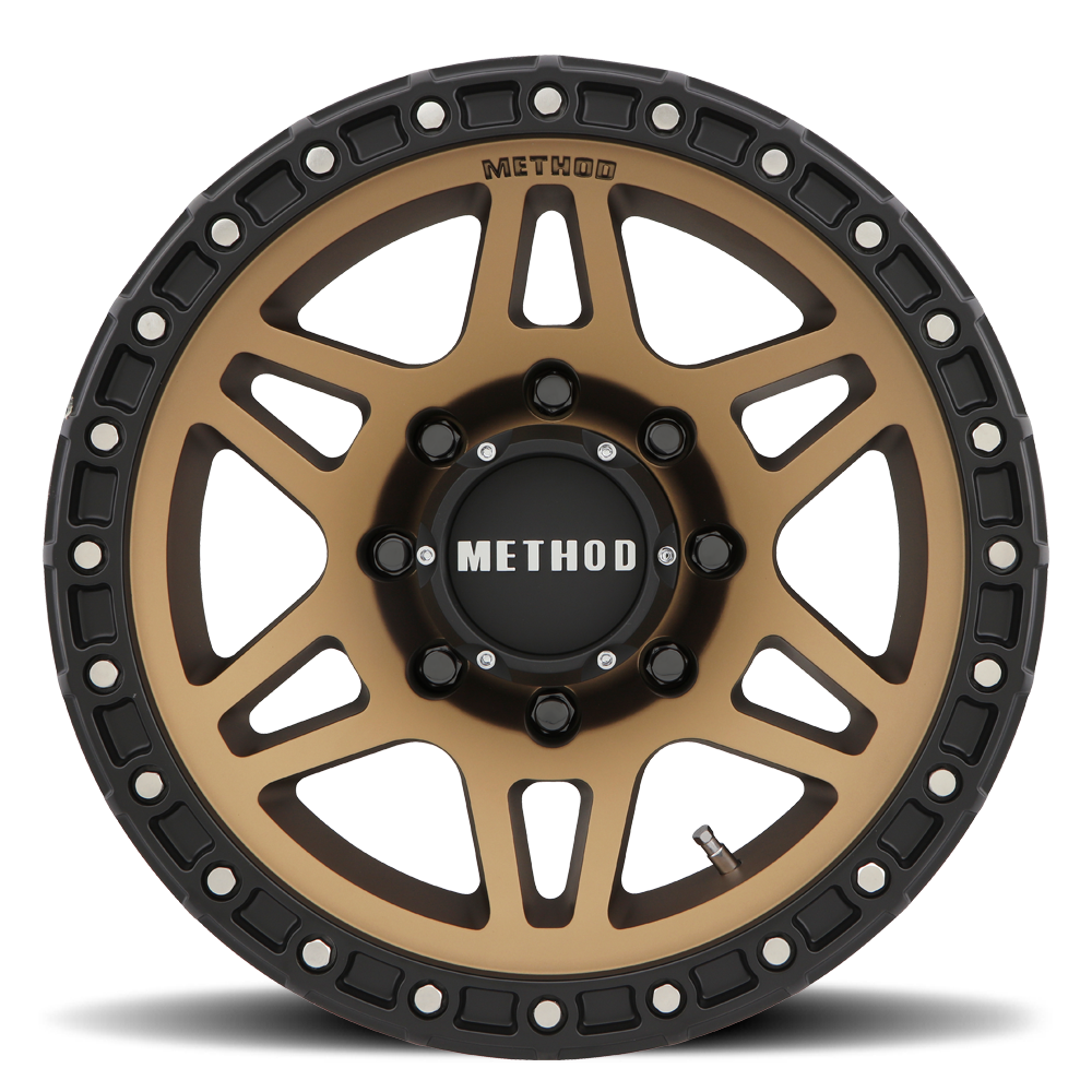 Set of 4: Method MR312 17x8.5 0mm Offset 5x150 110.5mm CB Method Bronze/Black - MR31278558900