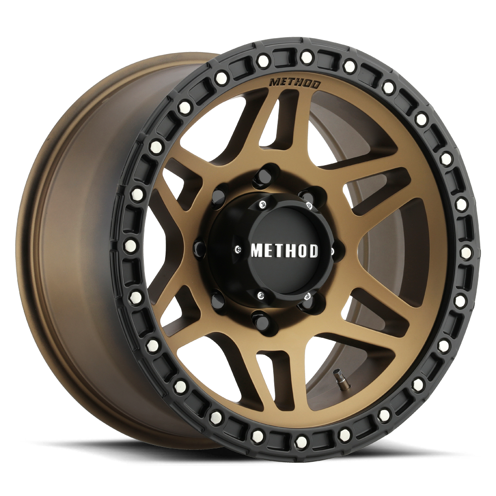 Set of 4: Method MR312 17x8.5 0mm Offset 5x150 110.5mm CB Method Bronze/Black - MR31278558900