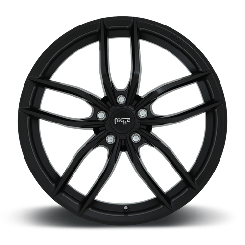 Set of 4: Niche M203 Vosso Wheel, 20x11.0 +35 Offset 5x112, Matte Black - M203201143+35