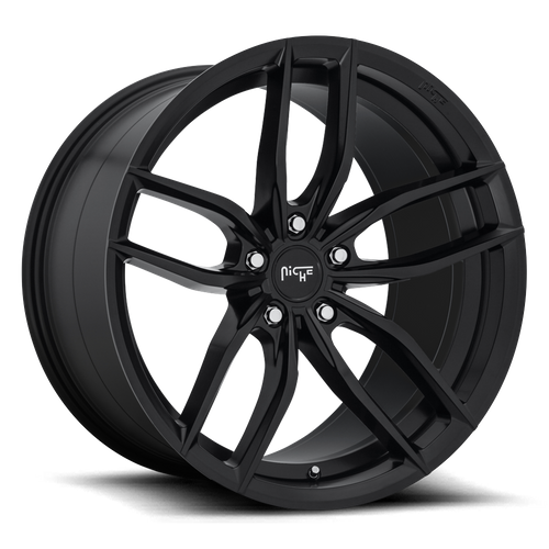 Set of 4: Niche M203 Vosso Wheel, 20x11.0 +35 Offset 5x112, Matte Black - M203201143+35