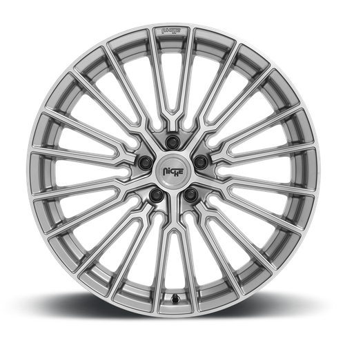 Set of 4: Niche M251 Premio Wheel, 19x9.5 +48 Offset 5x112, Platinum - M2511995F8+48