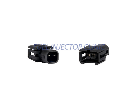 Set of 8 Jetronic/EV1 (female) to US Car/EV6 (male) injector plug adaptors - PADPJtoU8.