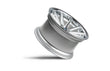 Rohana RC10 Wheel, 20X9, 5-120, +35, Machine Silver/Chrome Lip - RC102095120MS35.