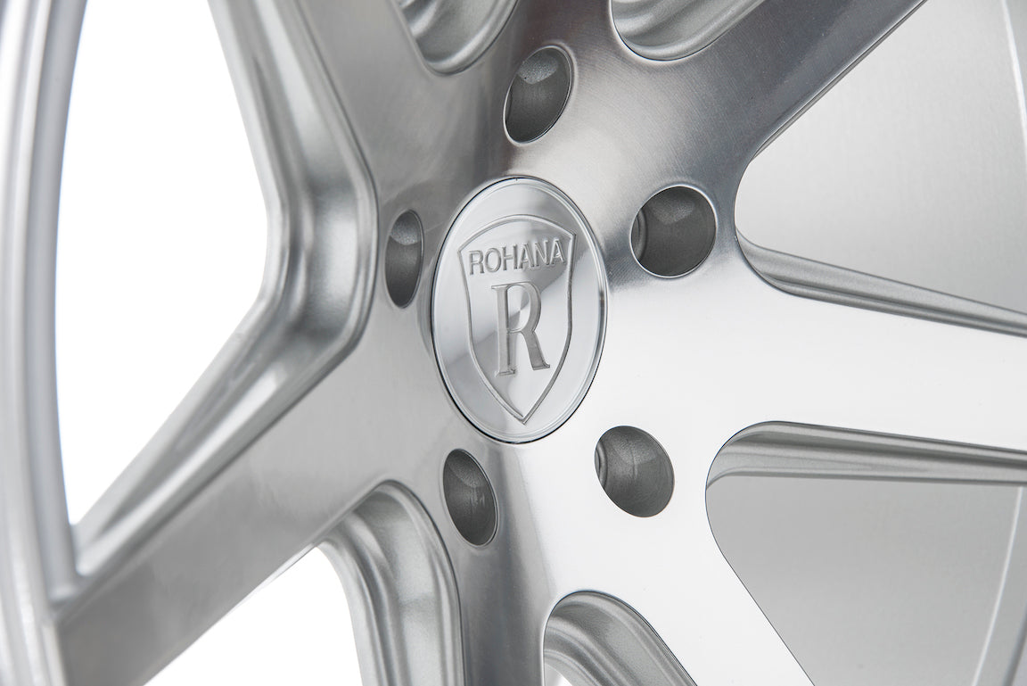 Rohana RC7 Wheel, 20X10, 5-112, +33, Machine Silver - RC720105112MS33.