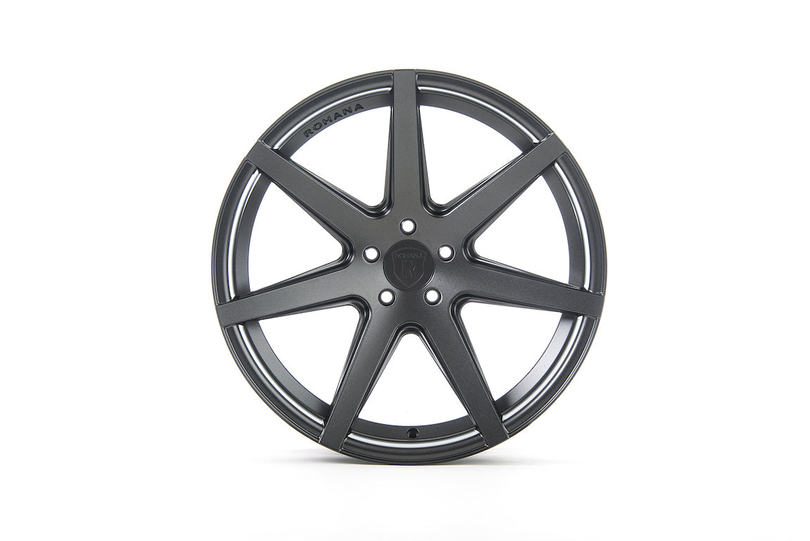 Rohana RC7 Wheel, 20X10, 5-120, +25, Matte Graphite - RC720105120MG25.