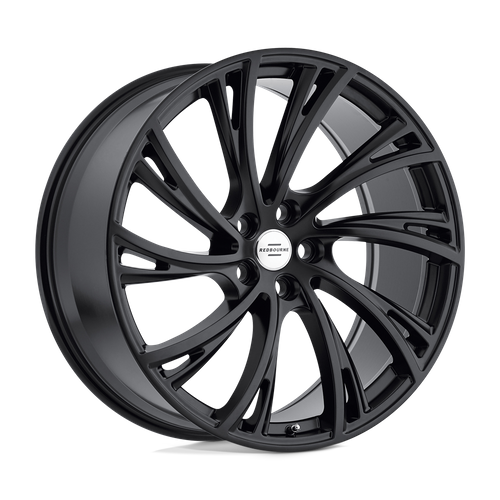 Set of 4: RedBourne Noble Wheel, 22x10.0 +37 Offset 5x120, Double Black Matte Black W/ Gloss Black Face - 2210RDB375120D72L