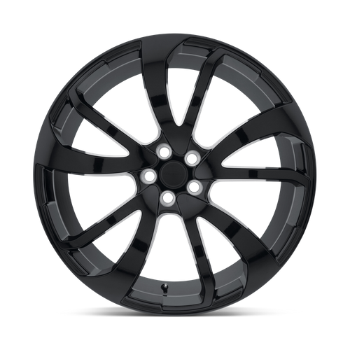 Set of 4: RedBourne Vincent Wheel, 22x10.5 +32 Offset 5x120, Gloss Black Directional - 2205VCT325120B72R