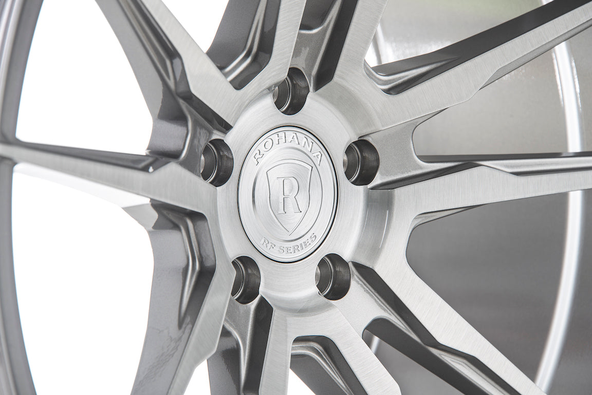 Rohana RFX2 Wheel, 19X8.5, 5-120, +33, Brushed Titanium - RFX219855120BT33.