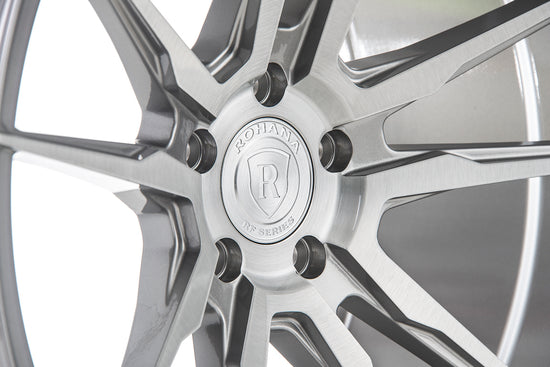 Rohana RFX2 Wheel, 19X8.5, 5-120, +33, Brushed Titanium - RFX219855120BT33.