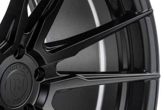 Rohana RFX2 Wheel, 20X10, 5-120, +25, Matte Black - RFX220105120MB25.