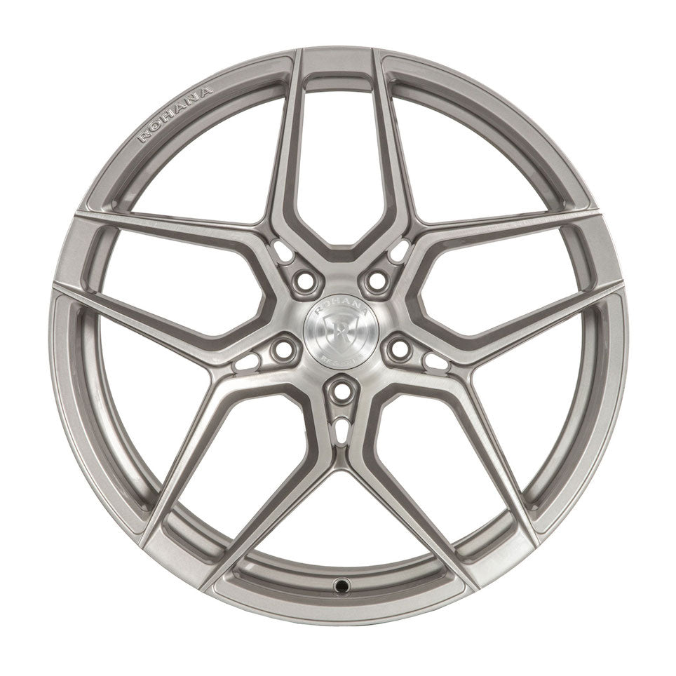 Rohana RFX11 Wheel, 19X8.5, 5-112, +42, Brushed Titanium - RFX1119855112BT42.