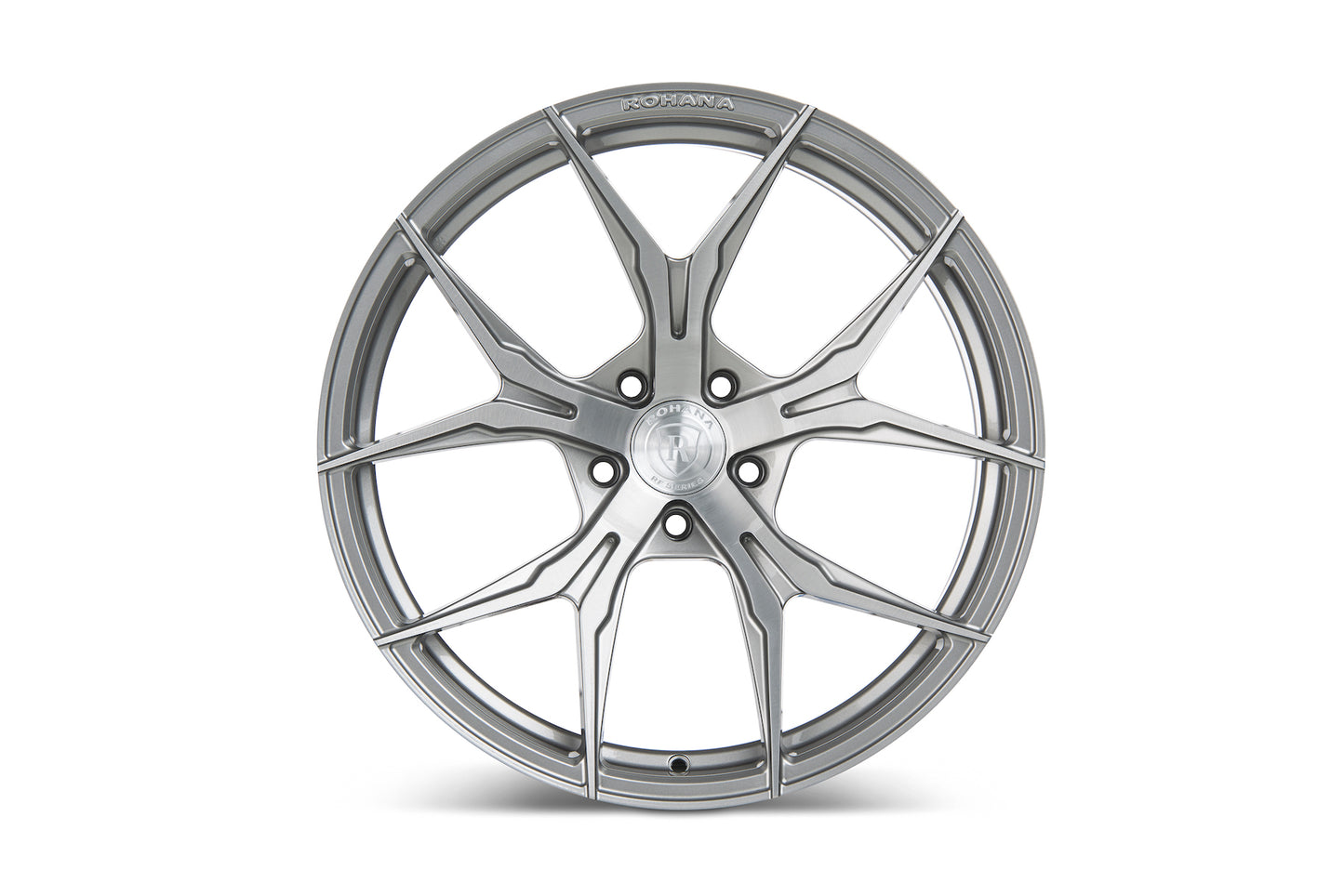 Rohana RFX5 Wheel, 20X9, 5-112, +27, Brushed Titanium - RFX52095112BT27.