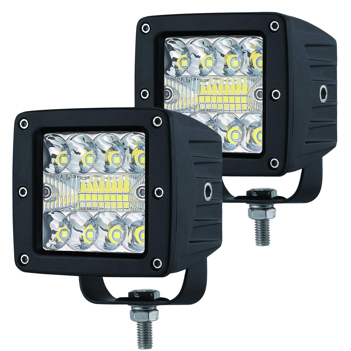 NEW - ECO-LIGHT LED High Power CUBE Style Auxiliary Lights (Sold as Pairs) - RS3X3ECO.