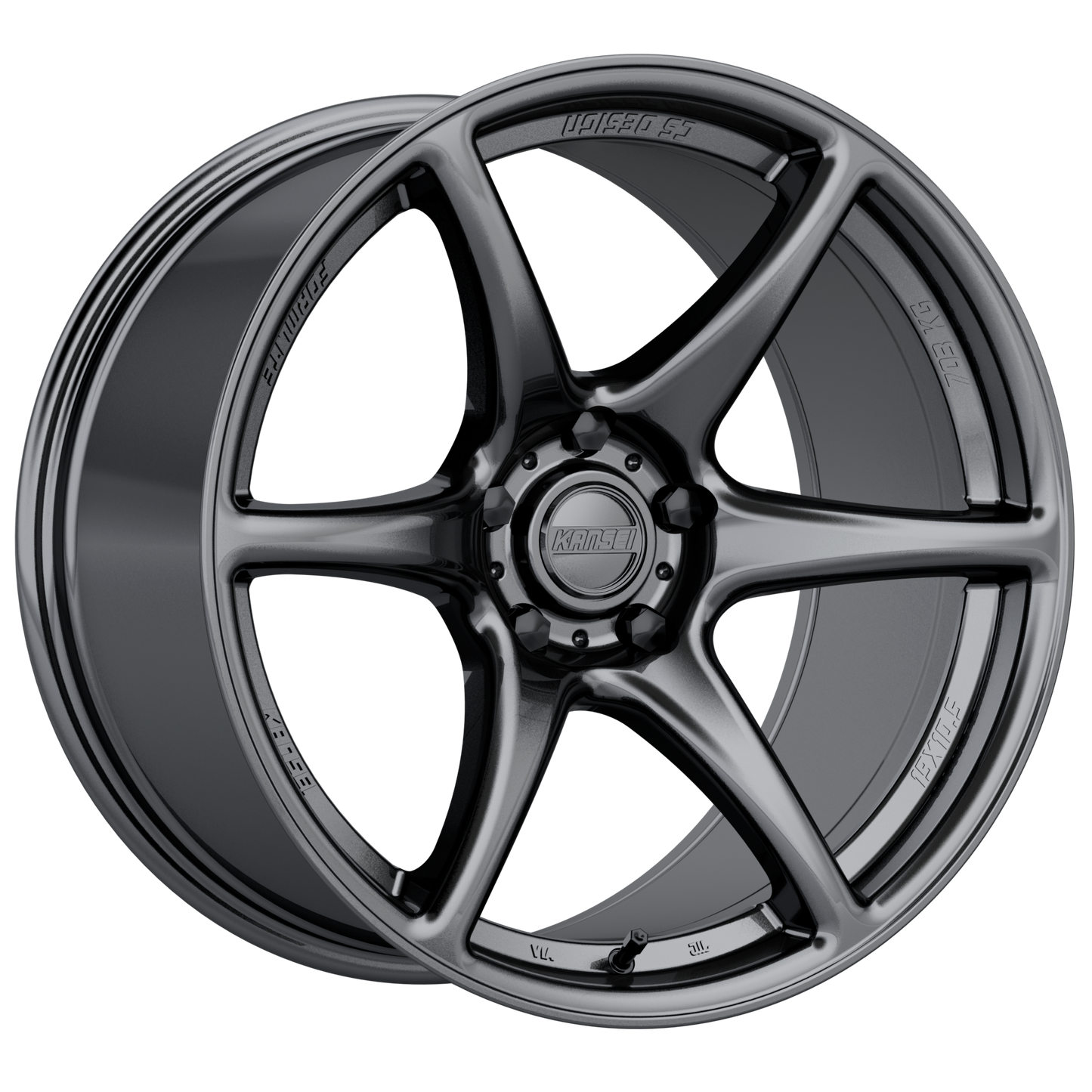 Kansei TANDEM Wheel, 19X10.5 5X114.3 22, Gloss Gunmetal - K11G-191512+22.