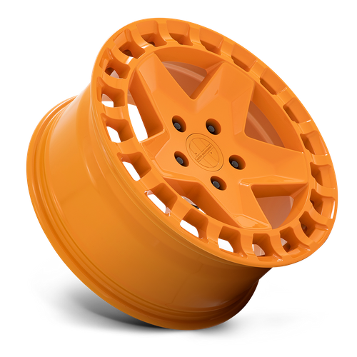 Set of 4: Victor Equipment Alpen Wheel, 17x8.0 +10 Offset 5x130, Gloss Orange - 1780APN105130J71