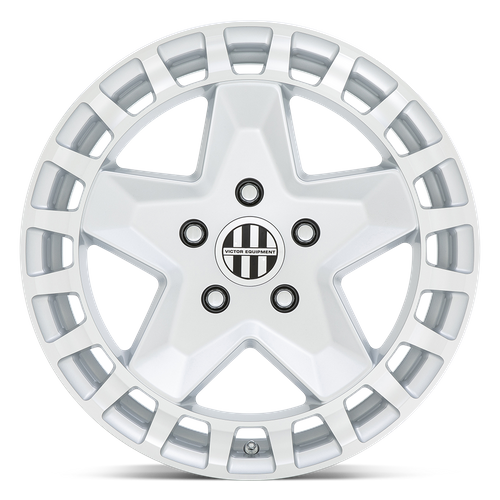 Set of 4: Victor Equipment Alpen Wheel, 18x8.0 +10 Offset 5x130, Gloss White - 1880APN105130W71