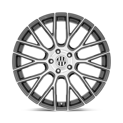 Set of 4: Victor Equipment Stabil Wheel, 22x10.5 +56 Offset 5x130, Gunmetal W/ Mirror Cut Face - 2205VIA565130G71